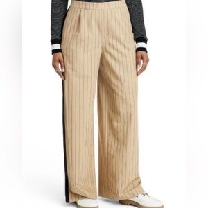 La Linge for Target Striped Tan Wide-Leg Pants